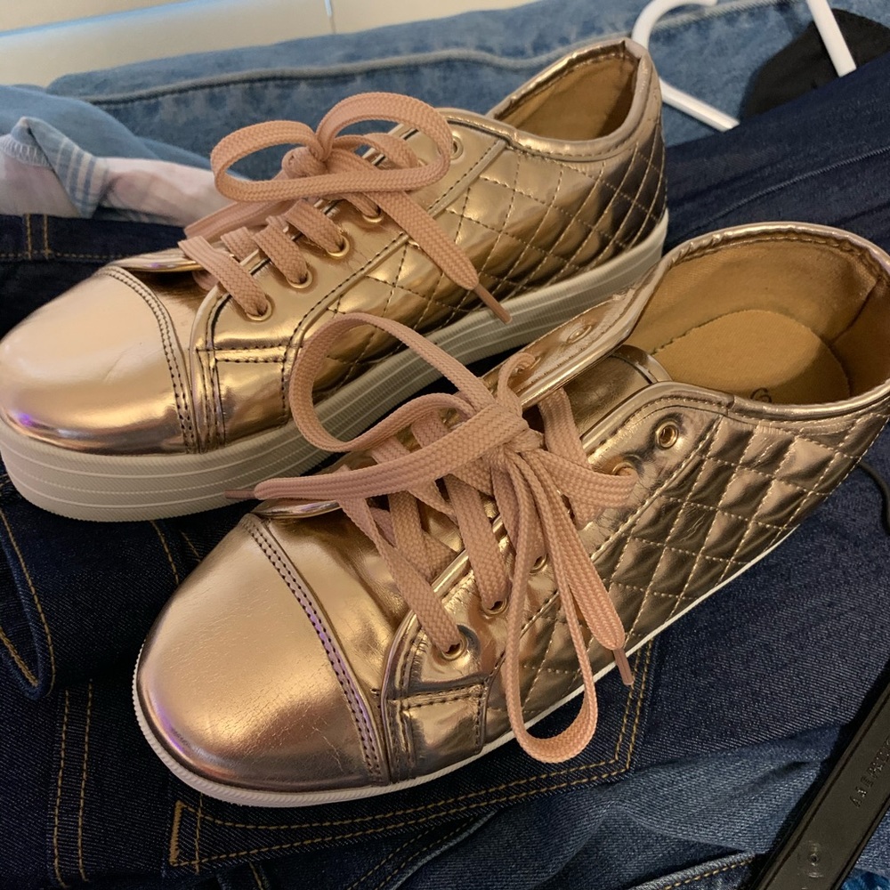 Rose Gold Sneakers